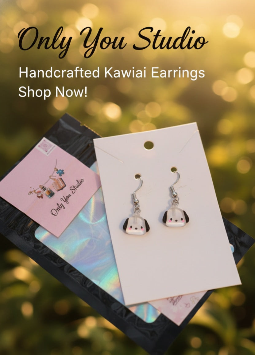 Sanrio Pochacco earrings