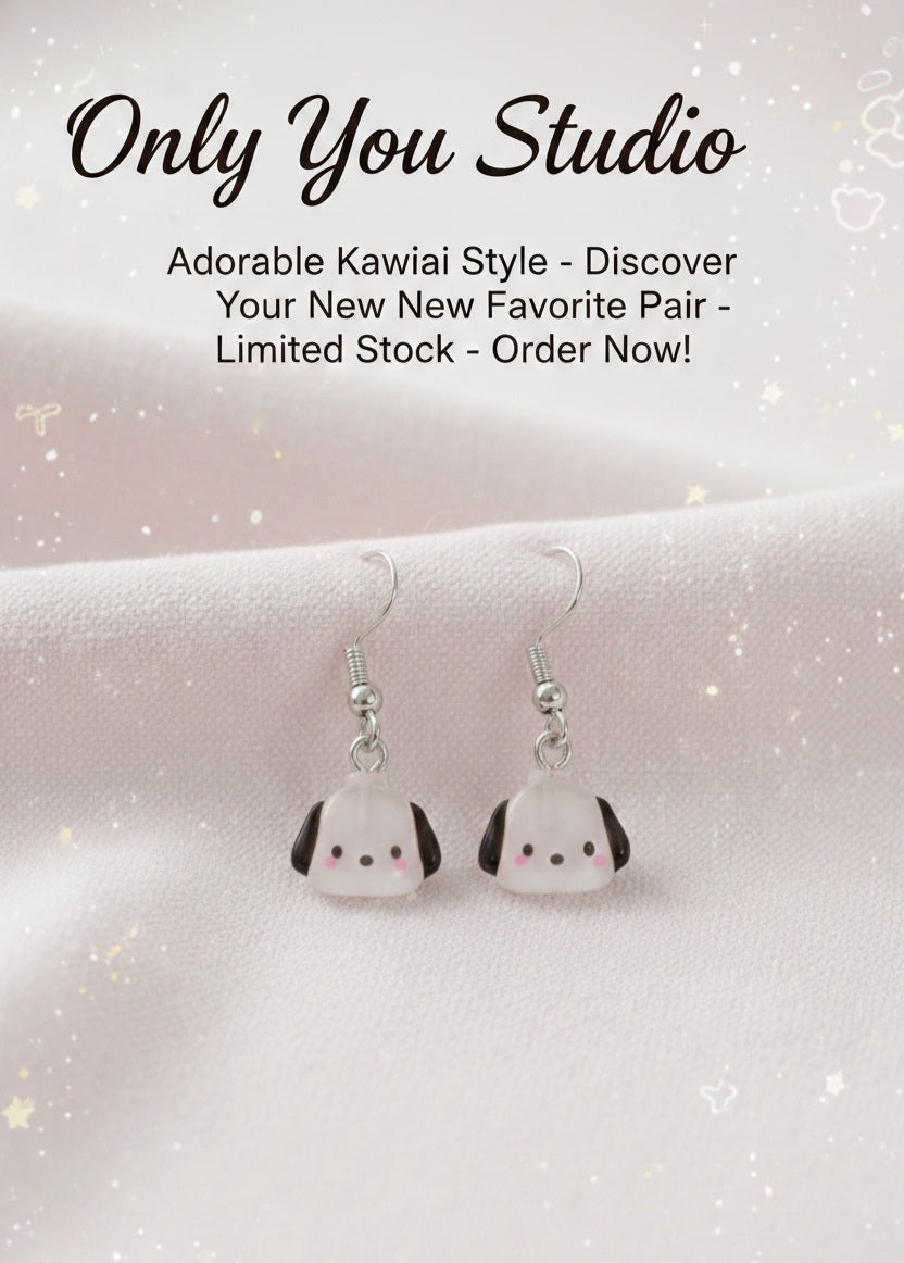 Sanrio Pochacco earrings