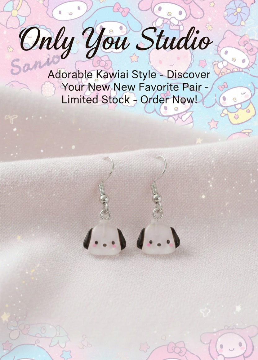 Sanrio Pochacco earrings