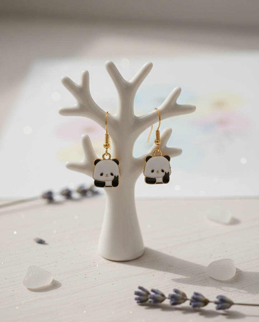 Cute Panda Earrings