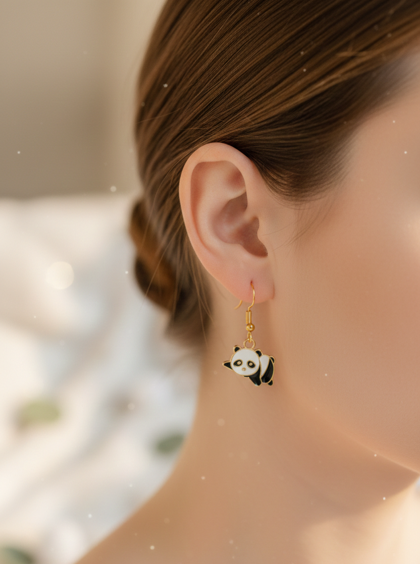 Cute Panda Earrings