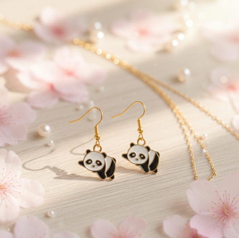 Cute Panda Earrings