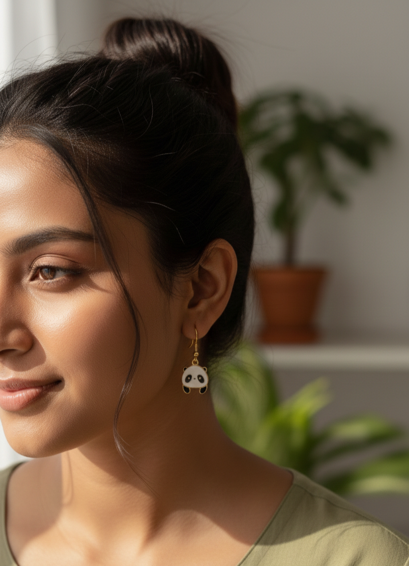 Cute Panda Earrings