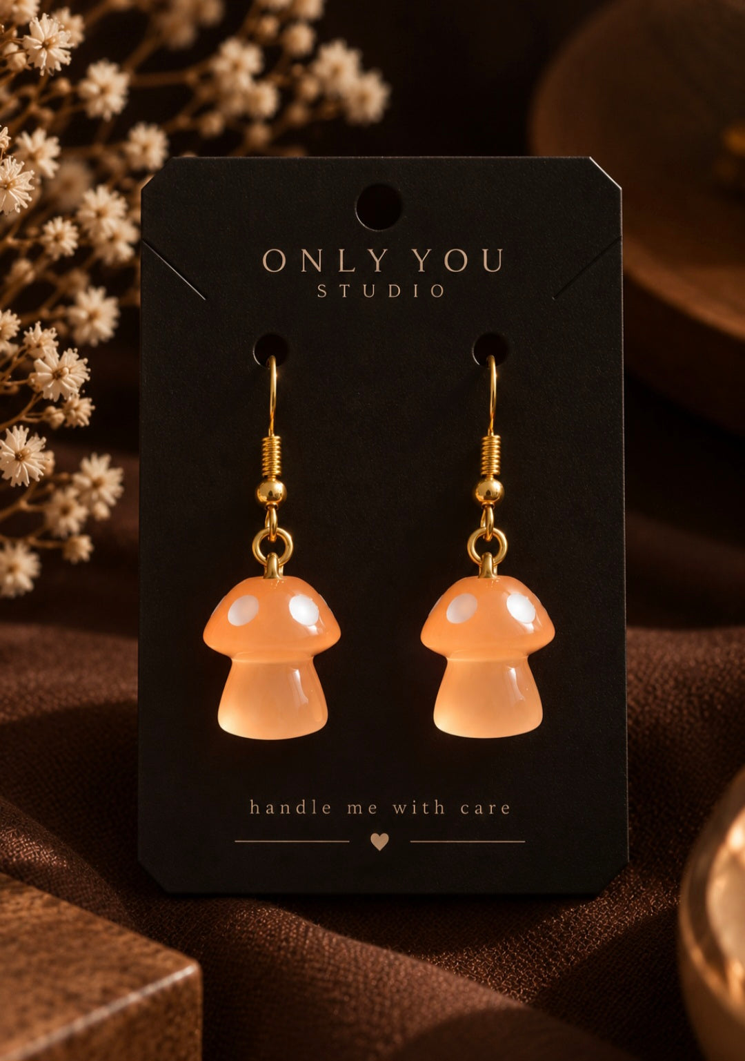 Light Orange Glow Mushrooms🍄✨