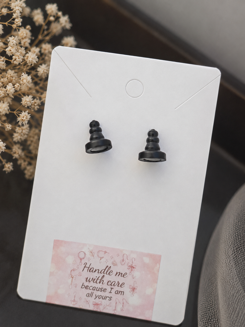 Black Pawn Studs
