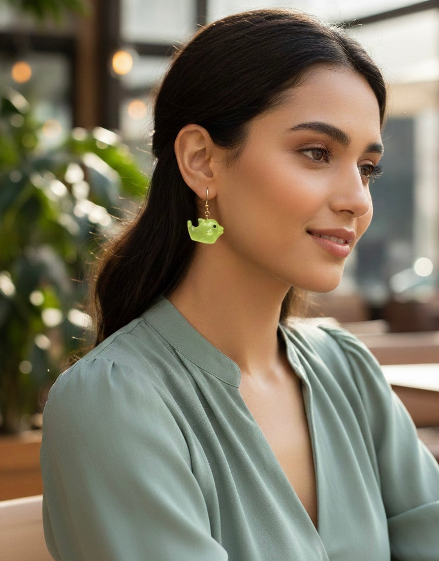 Glow in the Dark Dolphin Earrings ✨